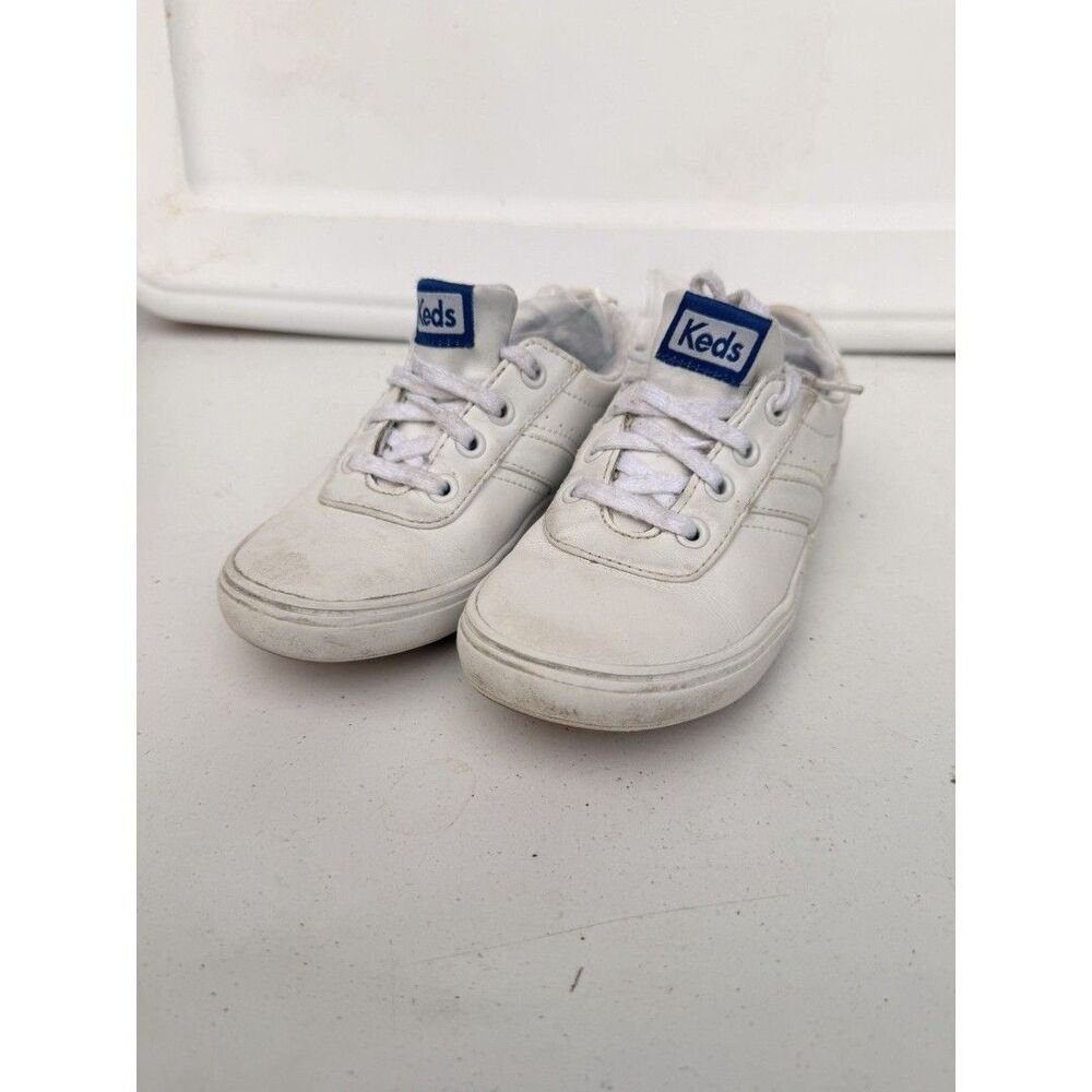 Keds Girls Shoes Ritzy White Leather Cushion Air Size US 11 Wide